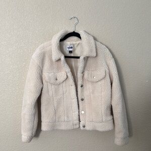 Vylette Cream Fleece Jacket